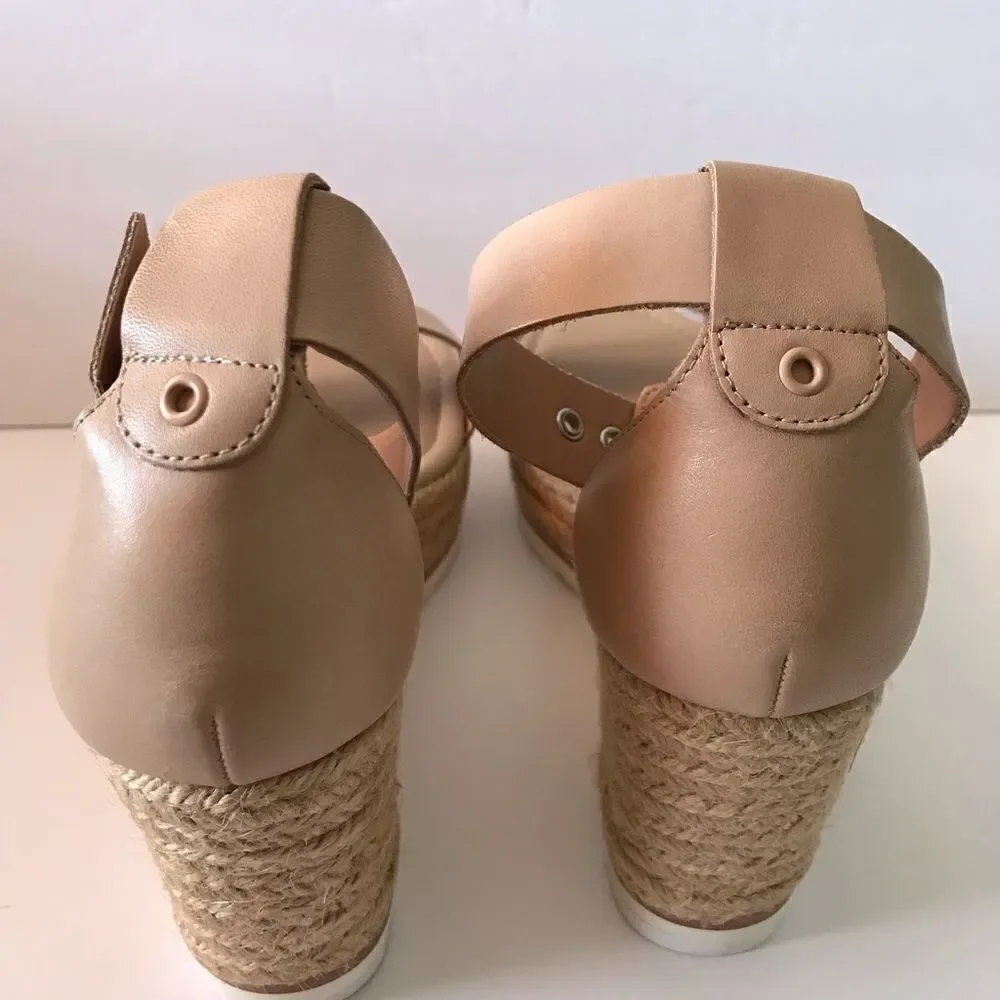 Marc Fisher Zako Leather Espadrille Sandals